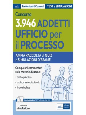 cover image of Concorso 3.946 addetti Ufficio per il Processo--Ministero Giustizia